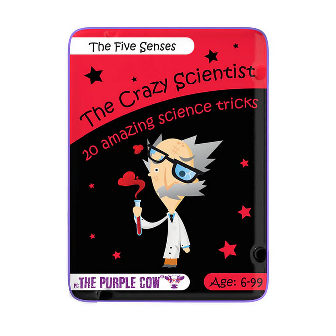 Purple Cow Crazy Scientist Activity Cards: The Five Senses