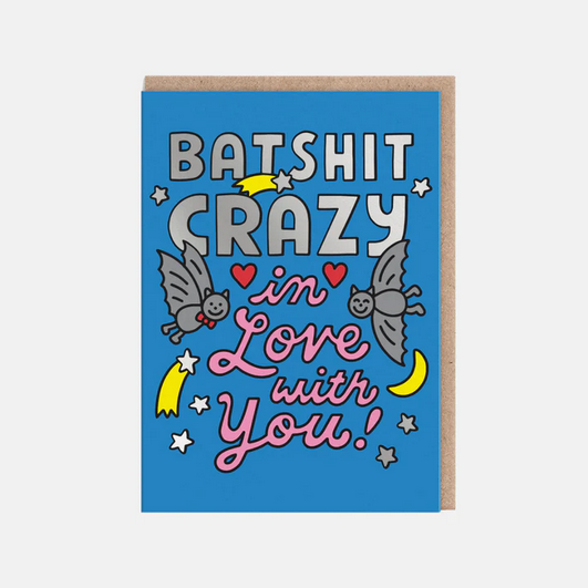 Ohh Deer Batshit Crazy Valentines Day Card