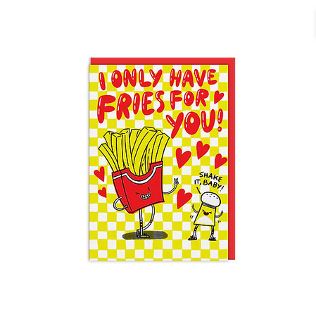 Ohh Deer I Only Have Fries For You Valentines Day Card