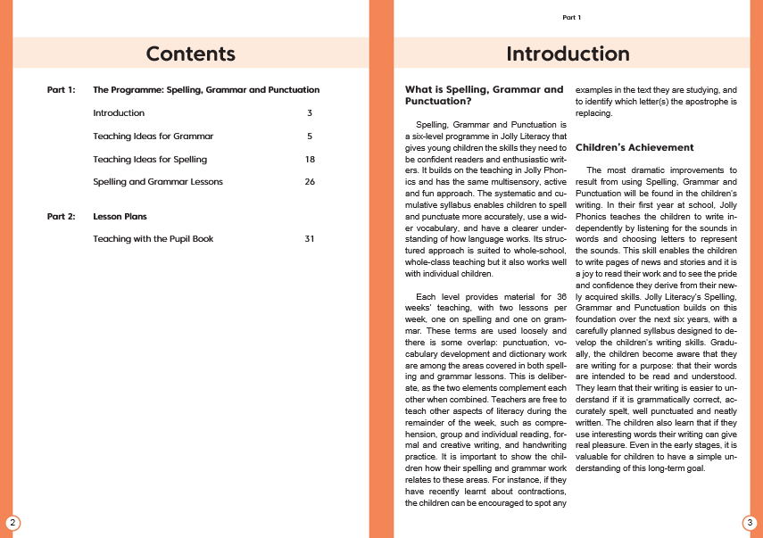 Jolly Literacy: Spelling, Grammar & Punctuation Teachers Book 2