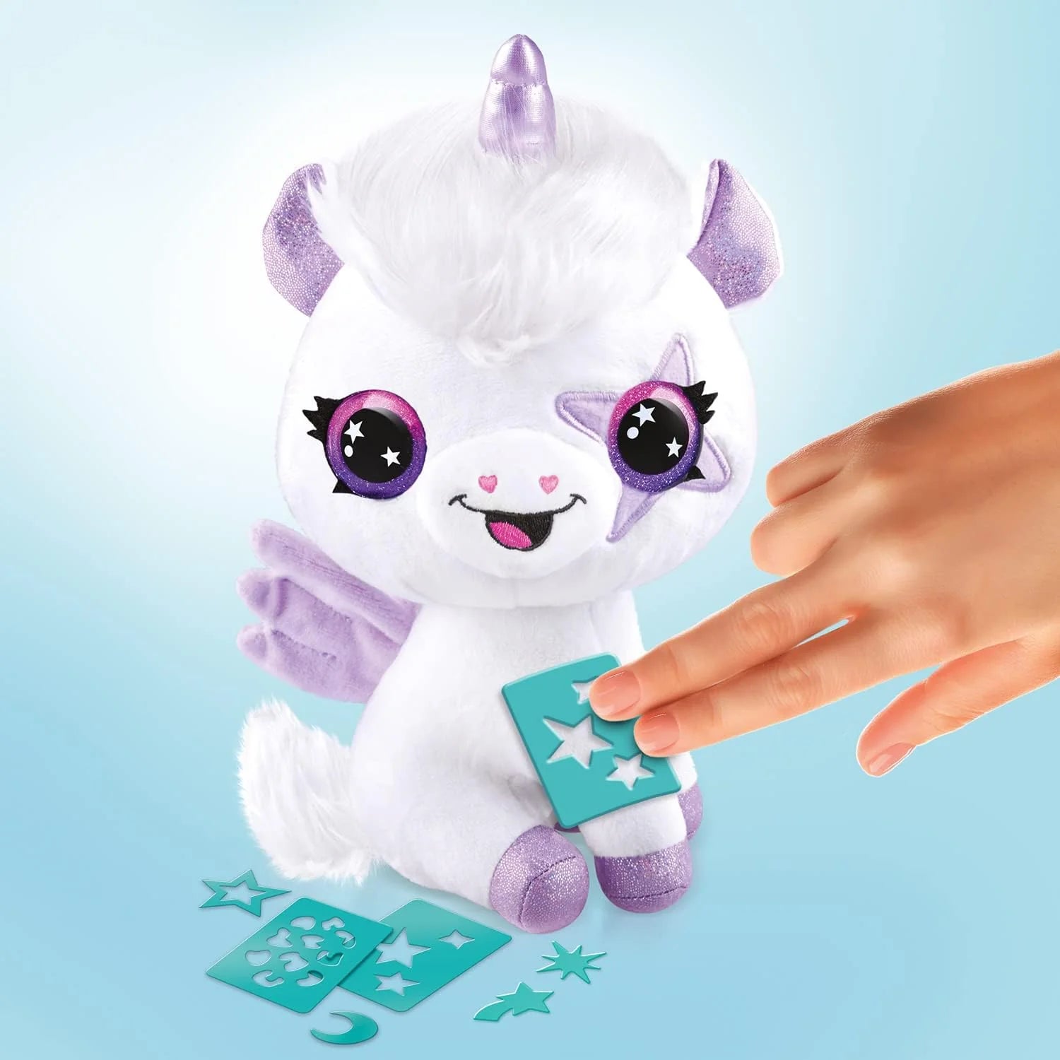 Style 4 Ever Airbrush Plush: Neon Unicorn