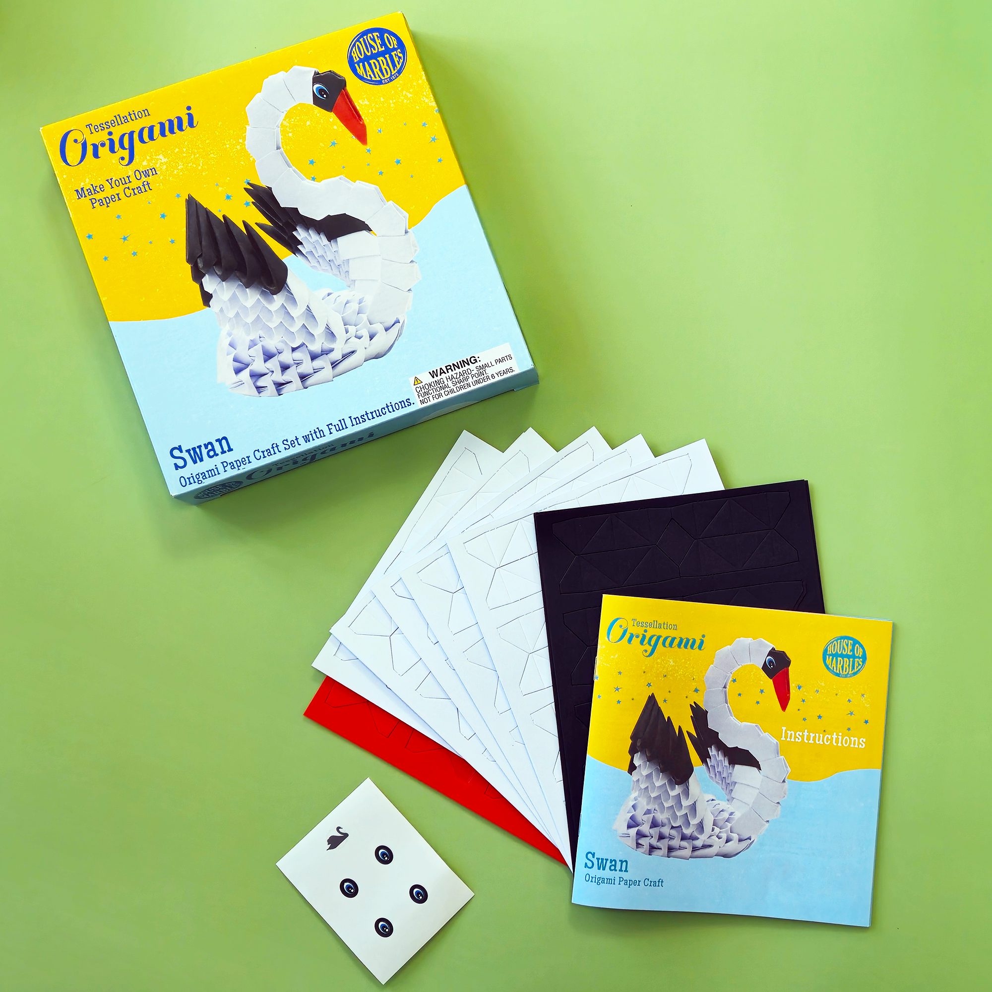 House of Marbles Origami Paper Craft Set: Swan