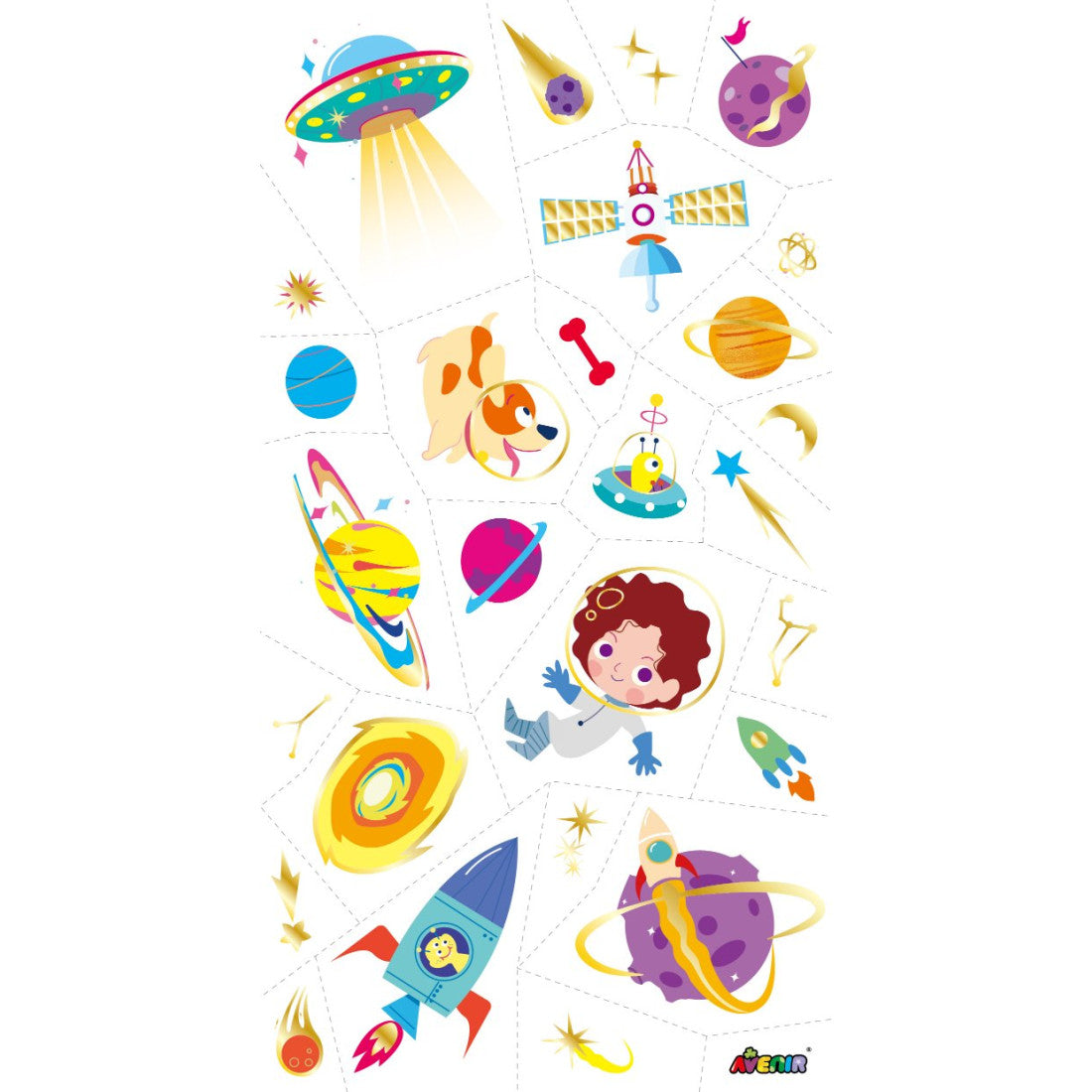 Avenir Tattoo Sticker Space The Toy Folks Avenir Tattoo Sticker Space The Toy Folks
