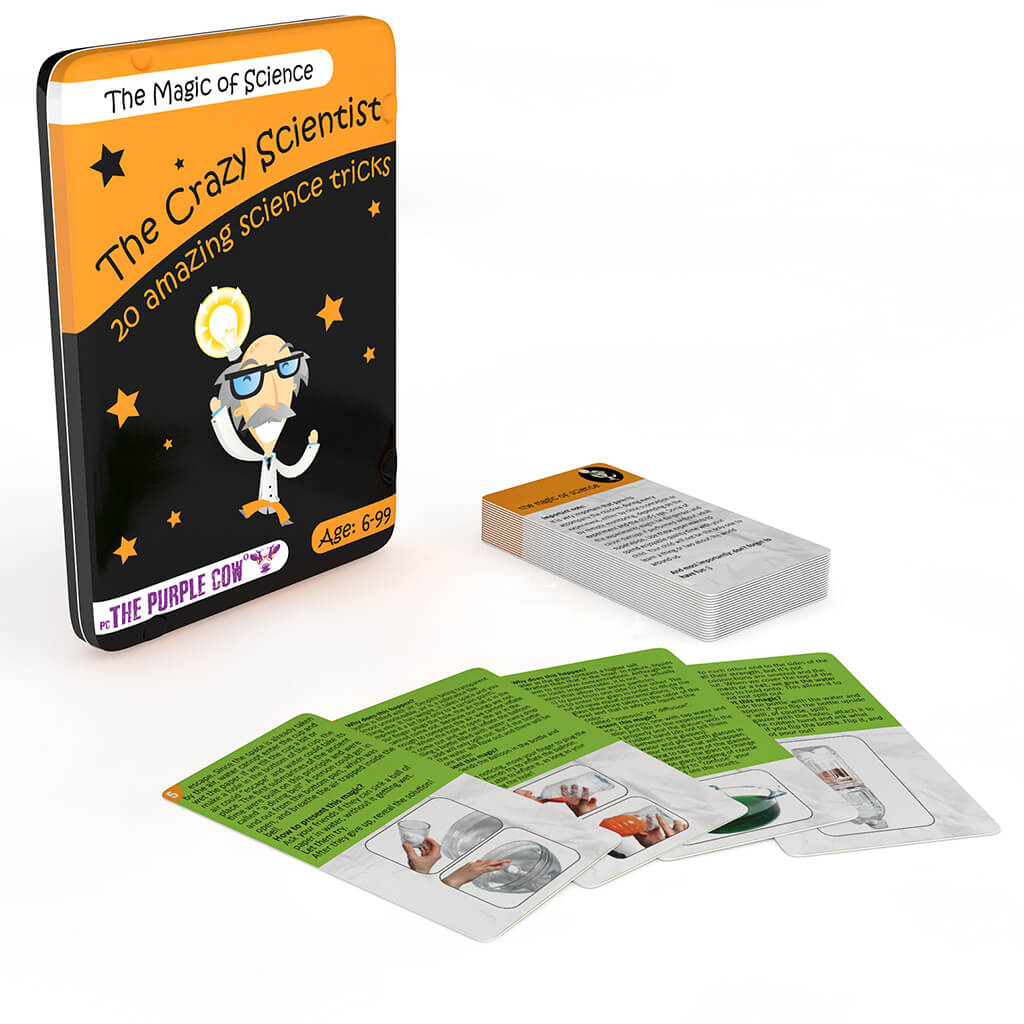 Purple Cow Crazy Scientist Activity Cards: The Magic of Science
