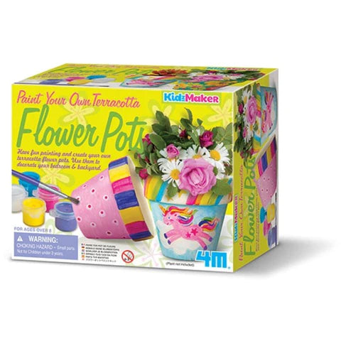 4M Paint Your Own Terracotta Flower Pots
