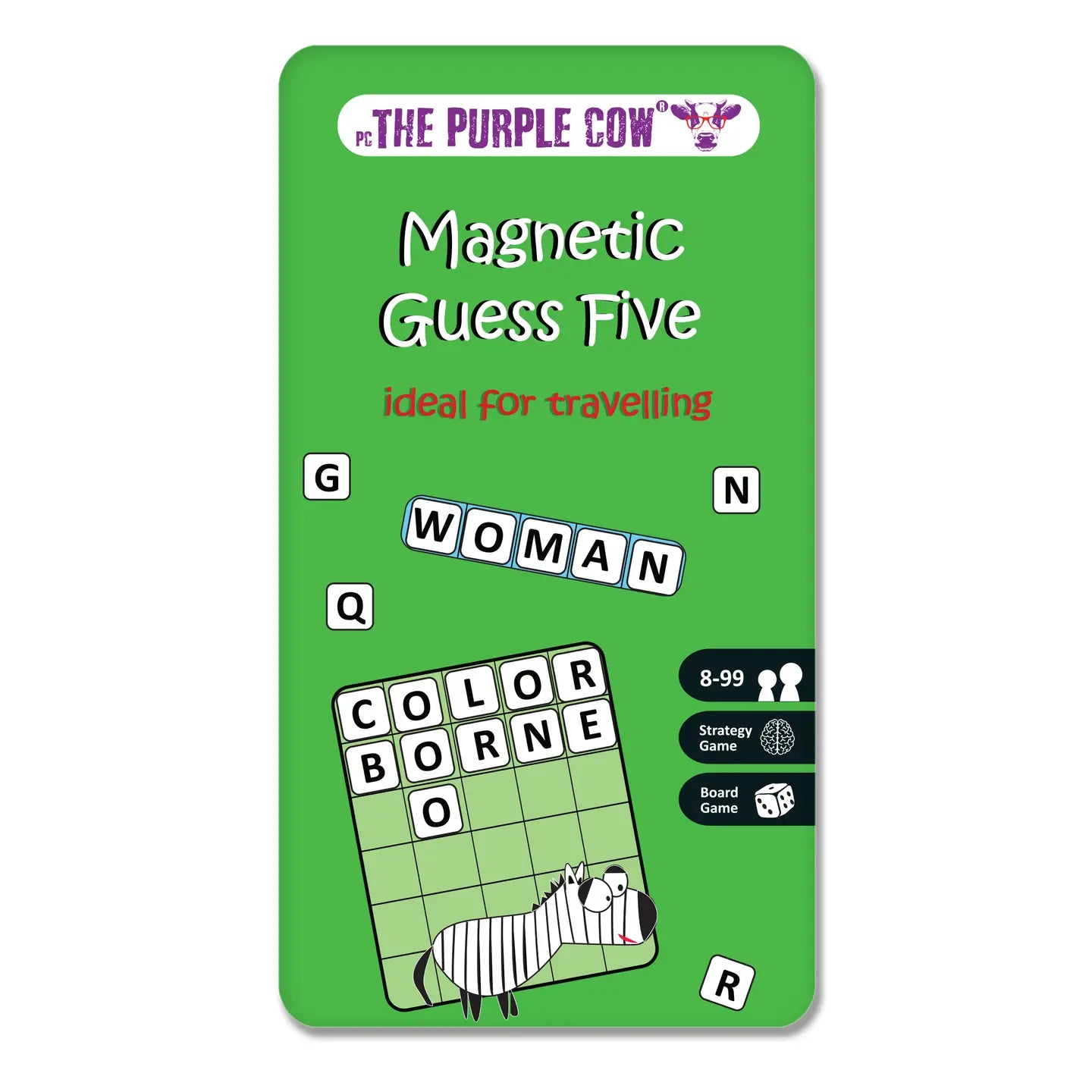 Purple Cow To Go Magnetic Travel Games: Guess Five