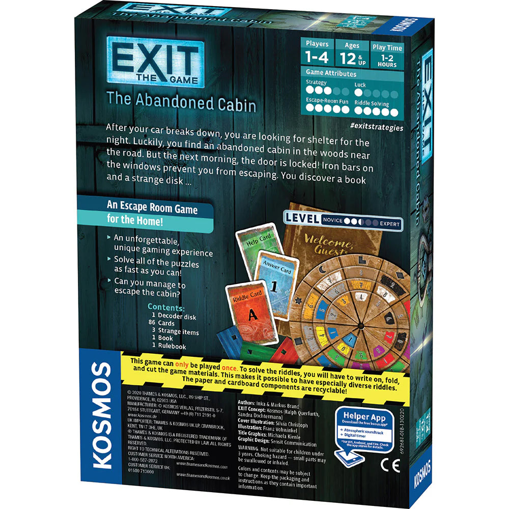Exit The Game Abandoned Cabin