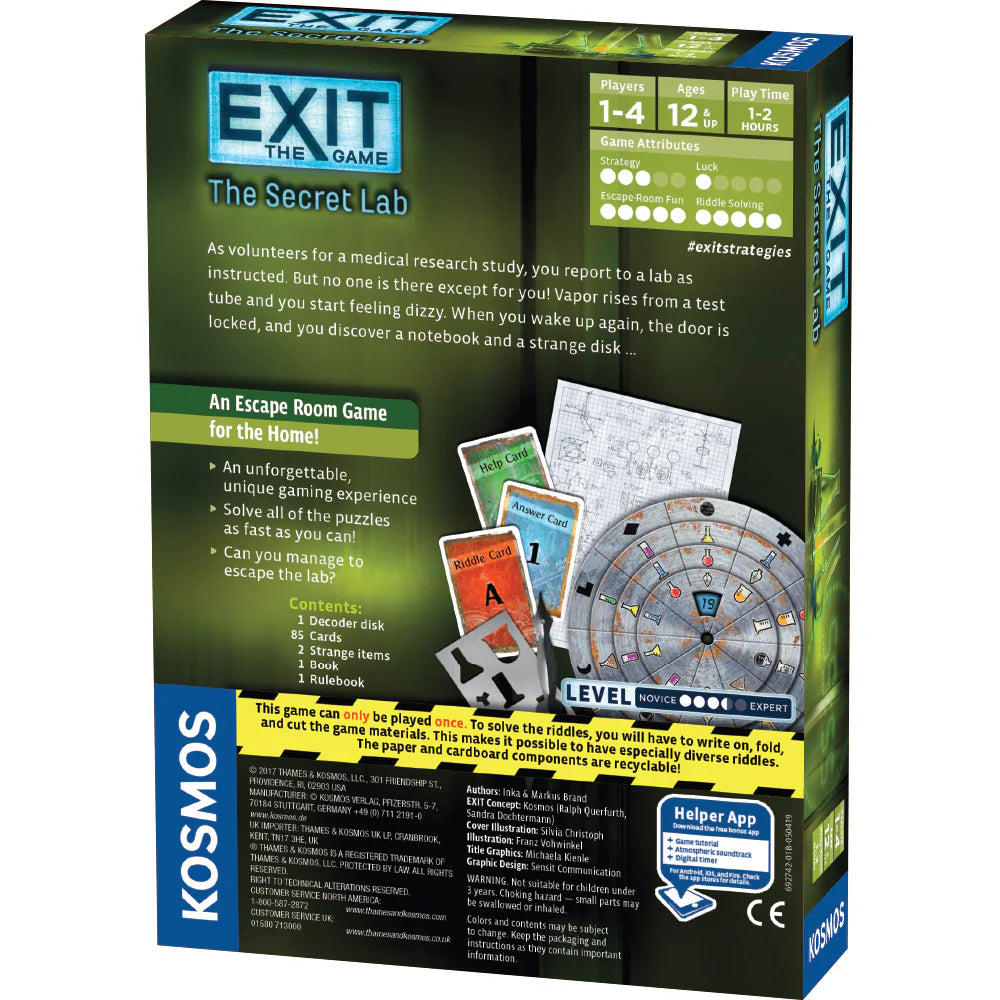 Exit The Game Secret Lab