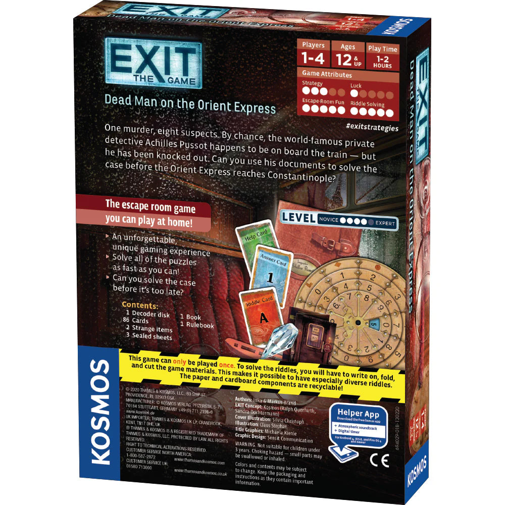 Exit The Game Dead Man On The Orient Express