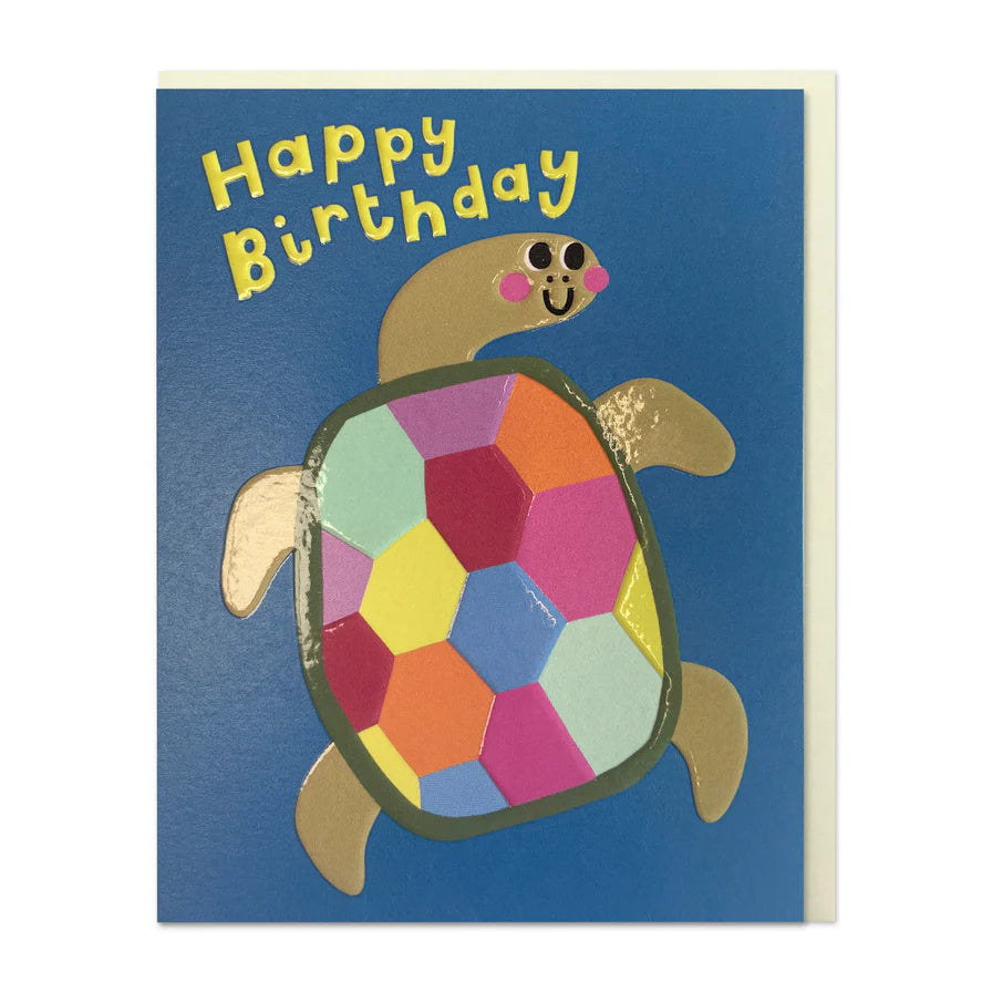 Raspberry Blossom Happy Birthday: Turtle