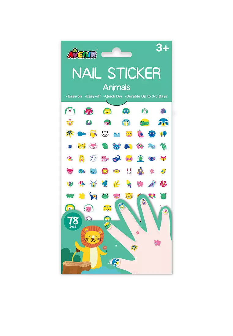 Avenir Large Nail Stickers - Jungle Animals