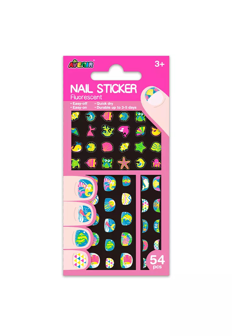 Avenir Small Nail Stickers - Under the sea - Fluorescence