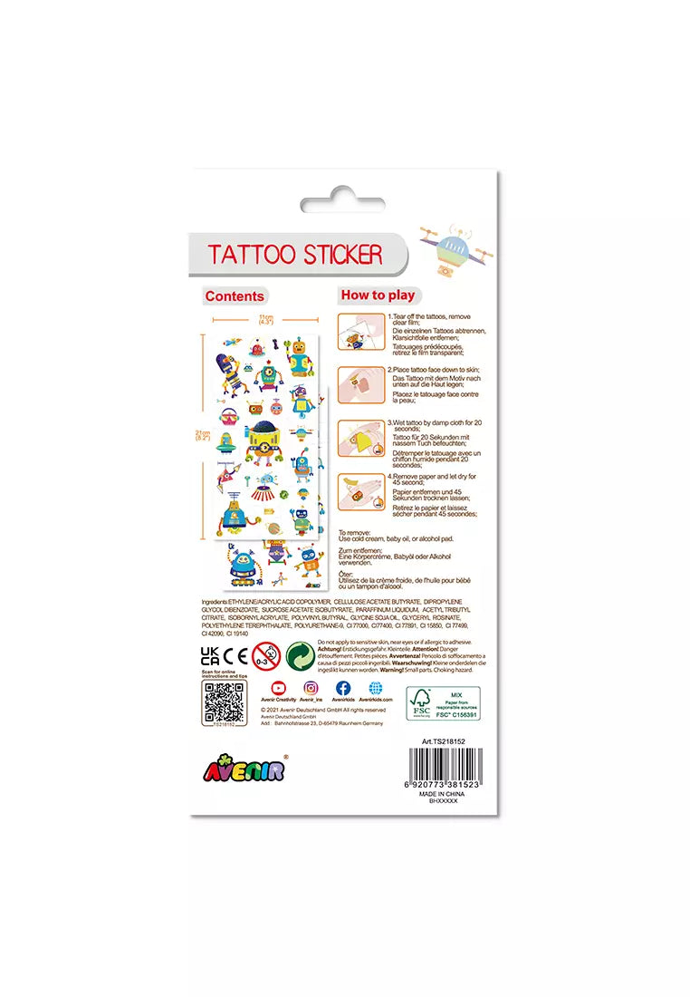 Avenir Tattoo Sticker - Robot