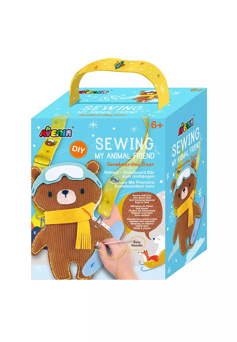 Avenir Sewing My Animal Friend - Snowboarding Bear