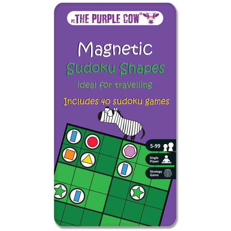 Purple Cow To Go Magnetic Travel Games: Sudoku Shapes