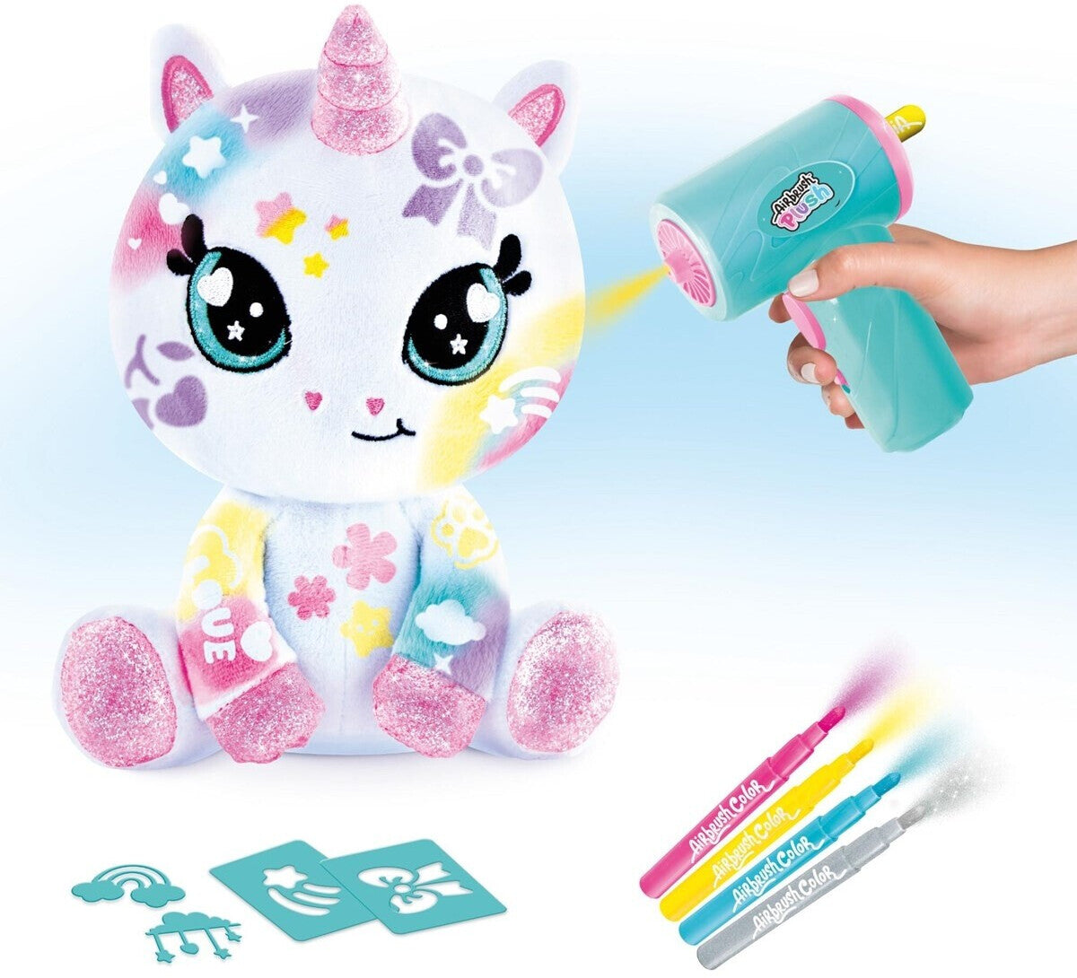 Canal Toys Airbrush Plush: Sparkle Unicorn
