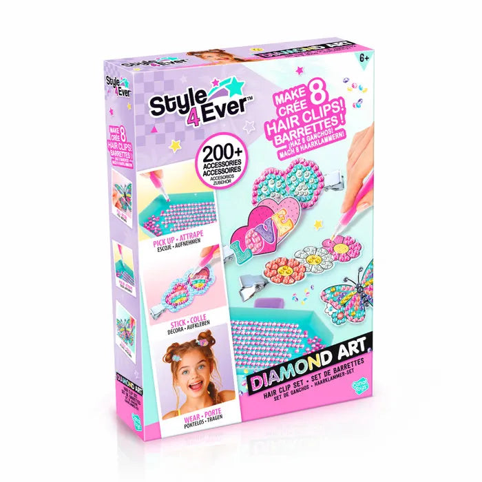 Style 4 Ever Diamond Art Hair Clip Set