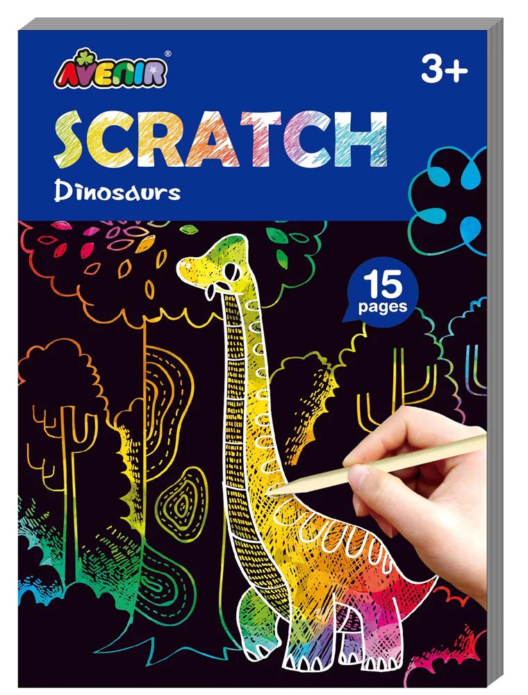 Avenir Mini Scratch Book - Dinosaurs