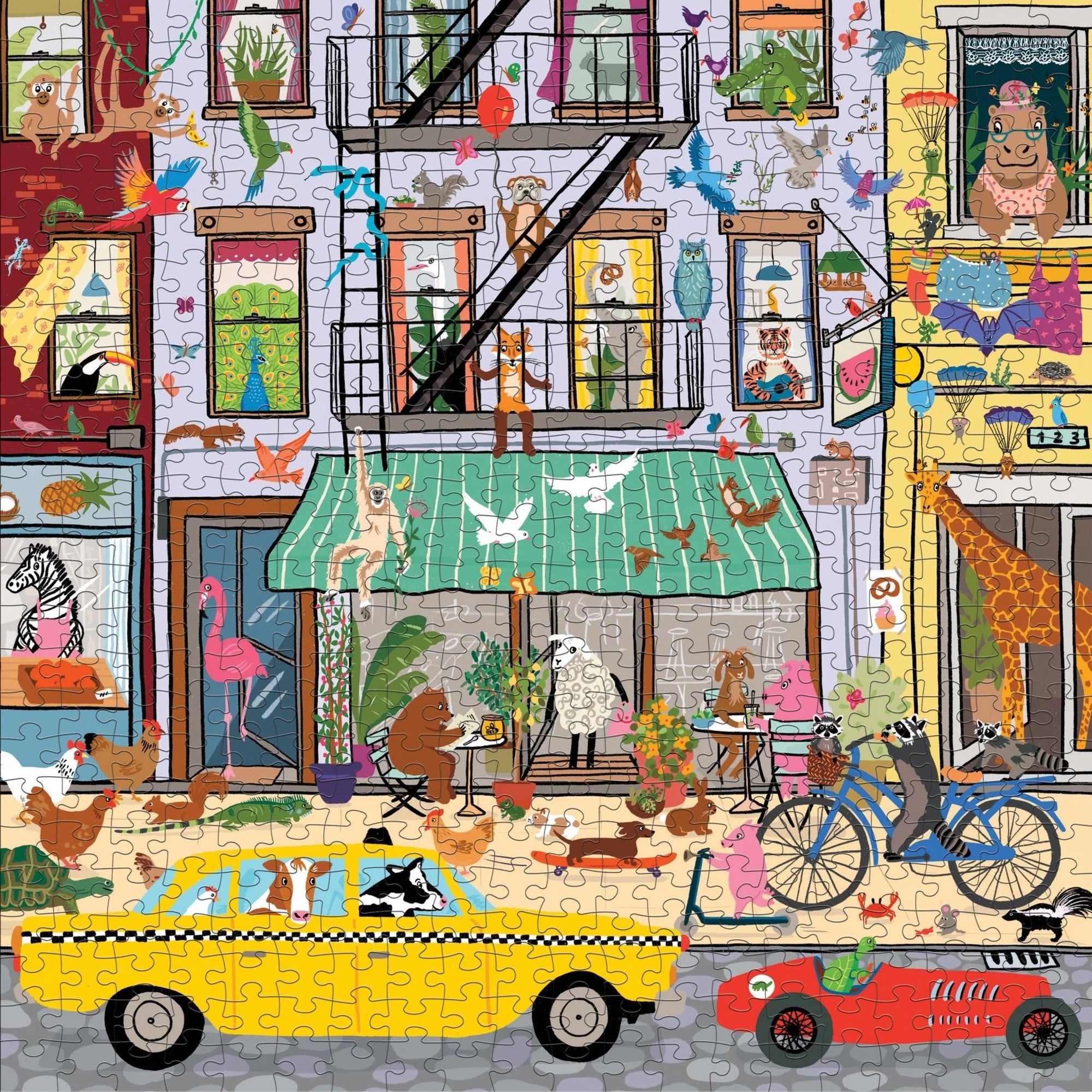 Mudpuppy 500-Piece Family Puzzle: Critter City
