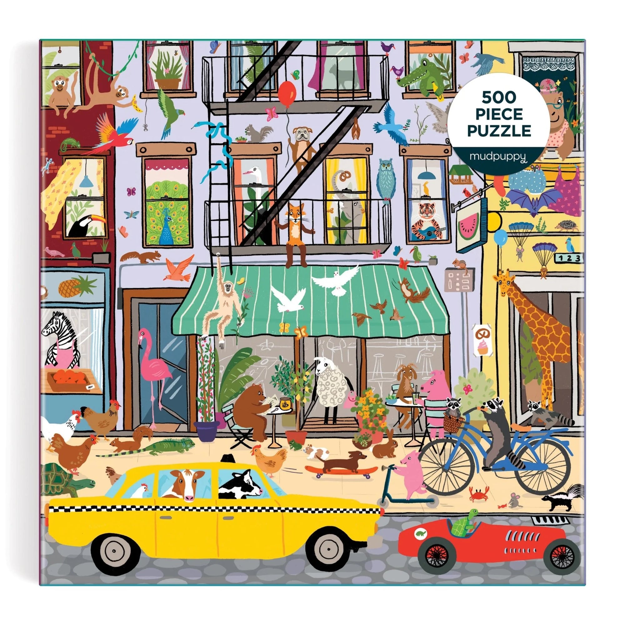 Mudpuppy 500-Piece Family Puzzle: Critter City