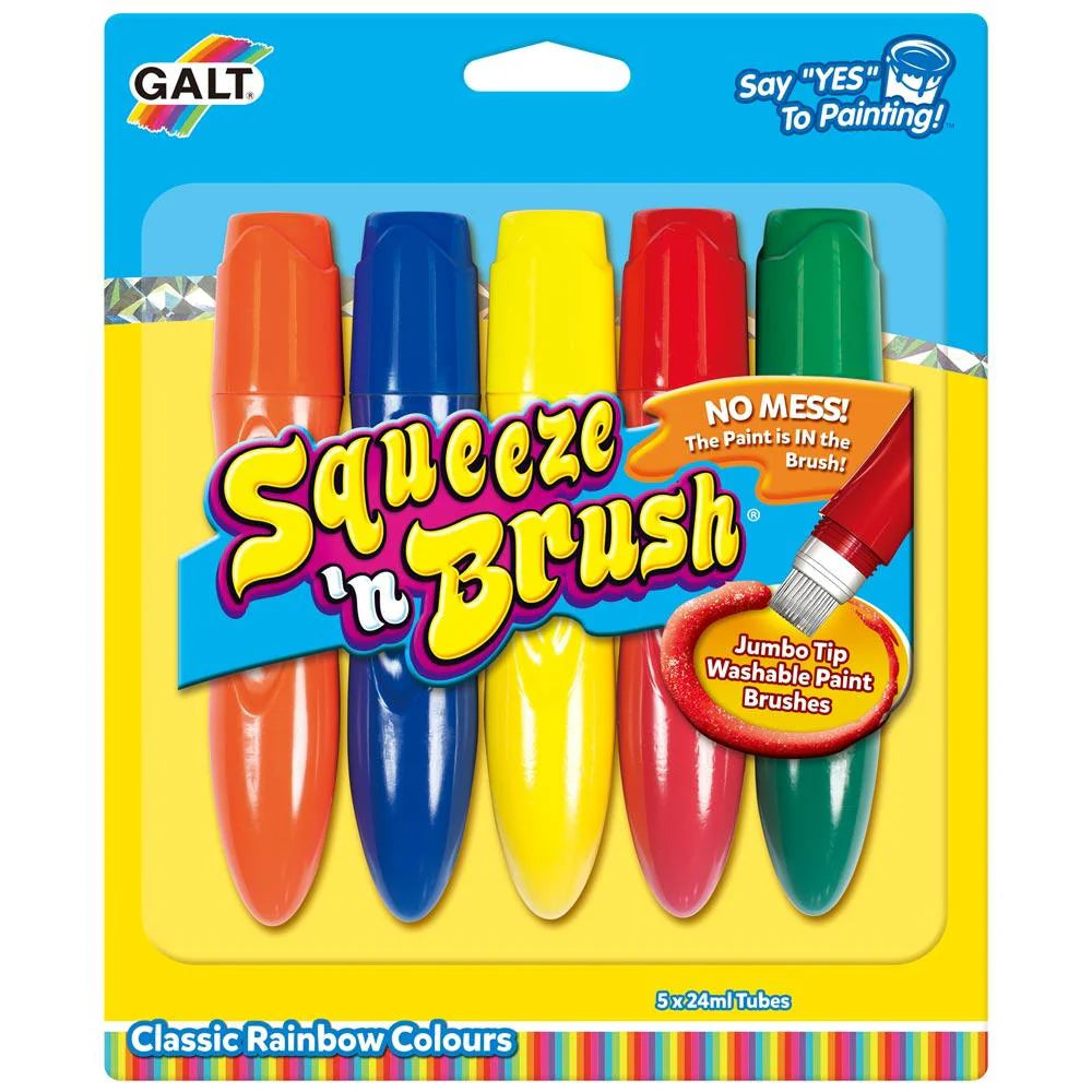 Galt Squeeze N Brush: 5 Classic Colours