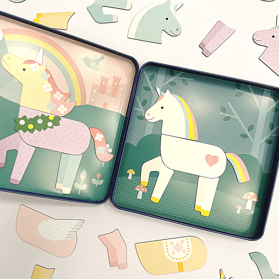 Petit Collage On-the-Go Magnetic Play Set: Unicorns