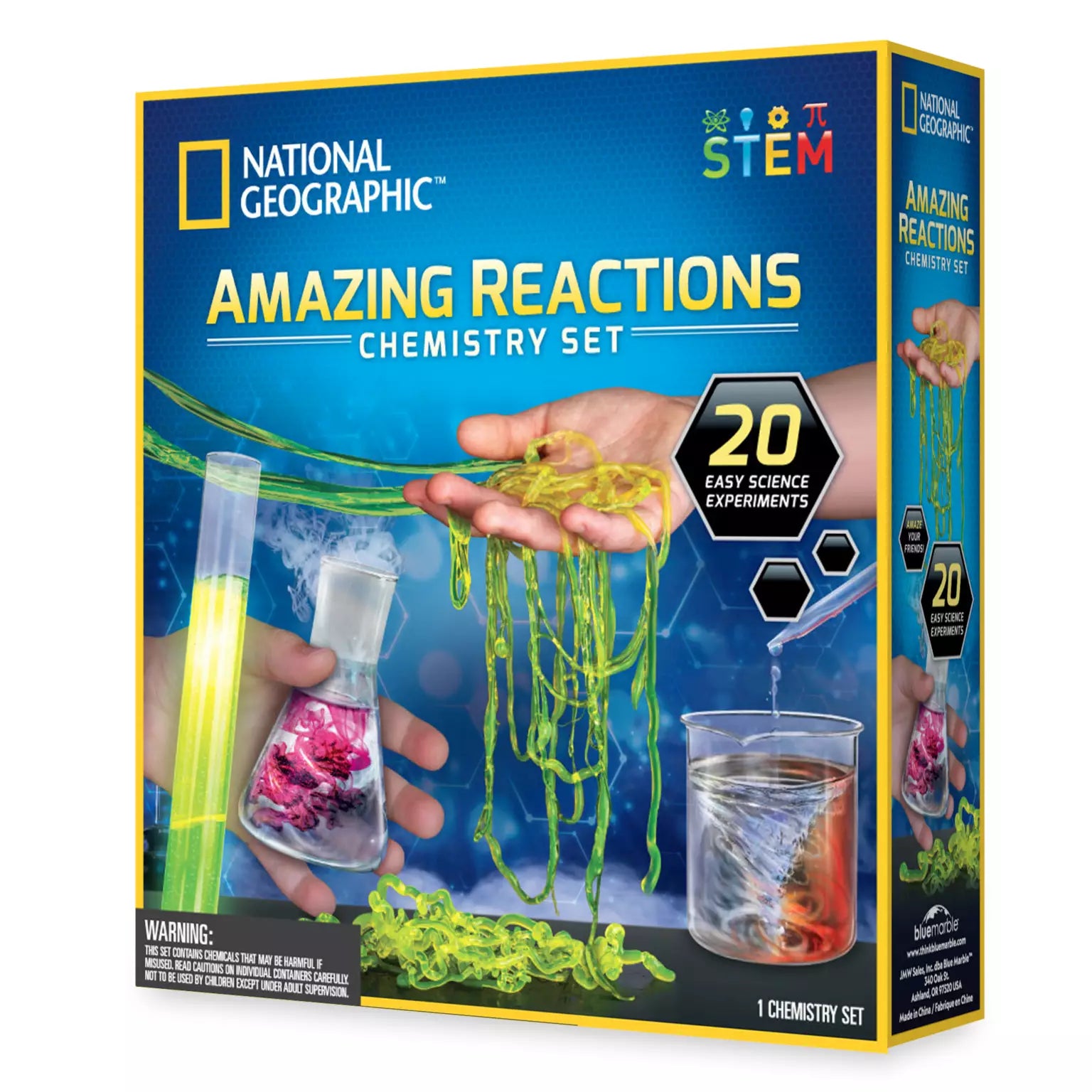 National Geographic Amazing Reactions Chemistry Set