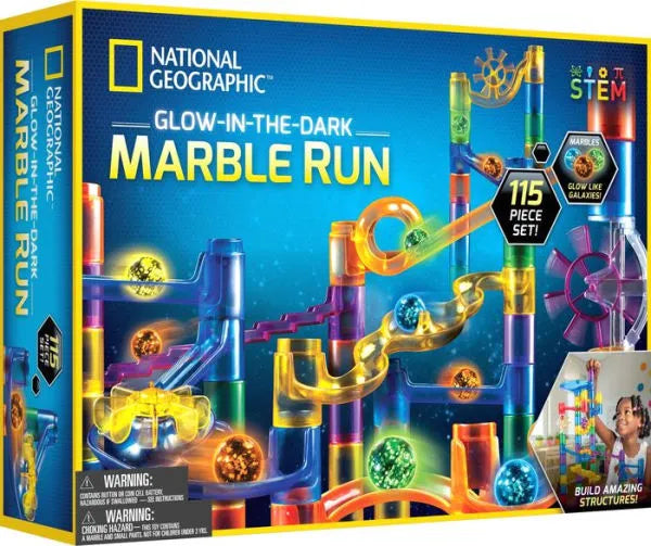National Geographic 115 pc Glow-in-the-Dark Marble Run