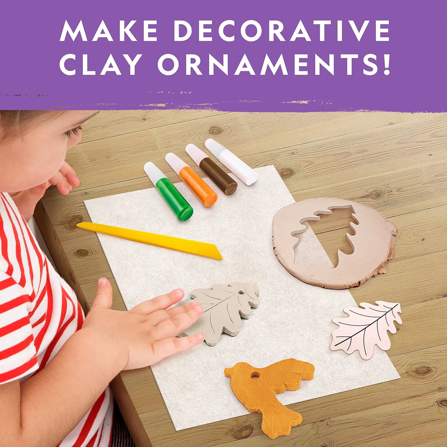 National Geographic Ornament Air-Dry Clay Kit