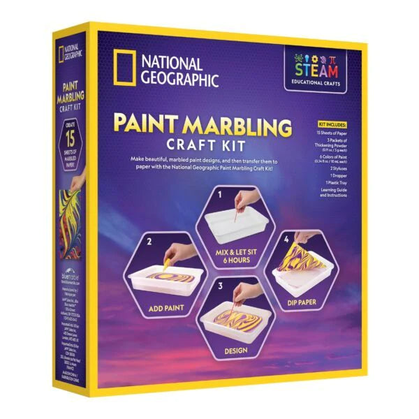 National Geographic Paint Marbling Craft Kit