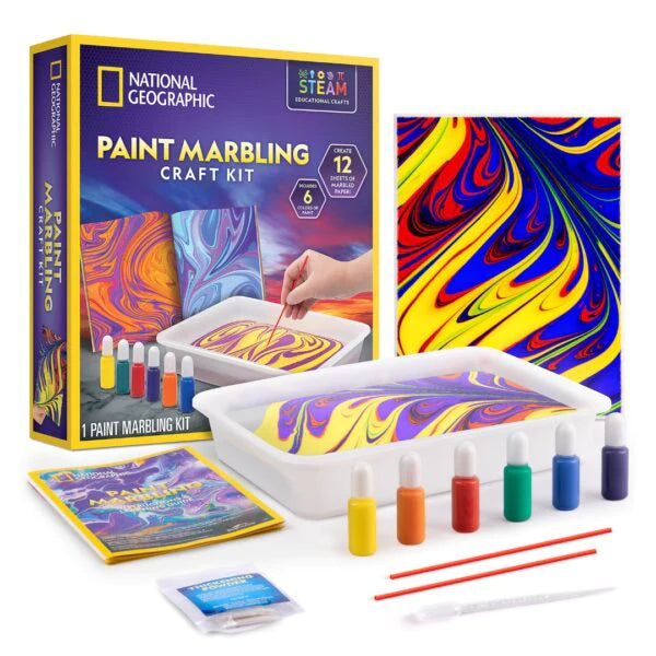 National Geographic Paint Marbling Craft Kit