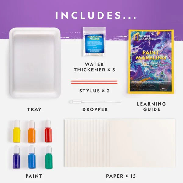 National Geographic Paint Marbling Craft Kit