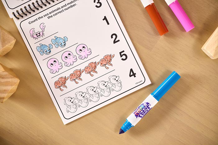 Crayola Color & Erase Educational Activity Pad: Numbers