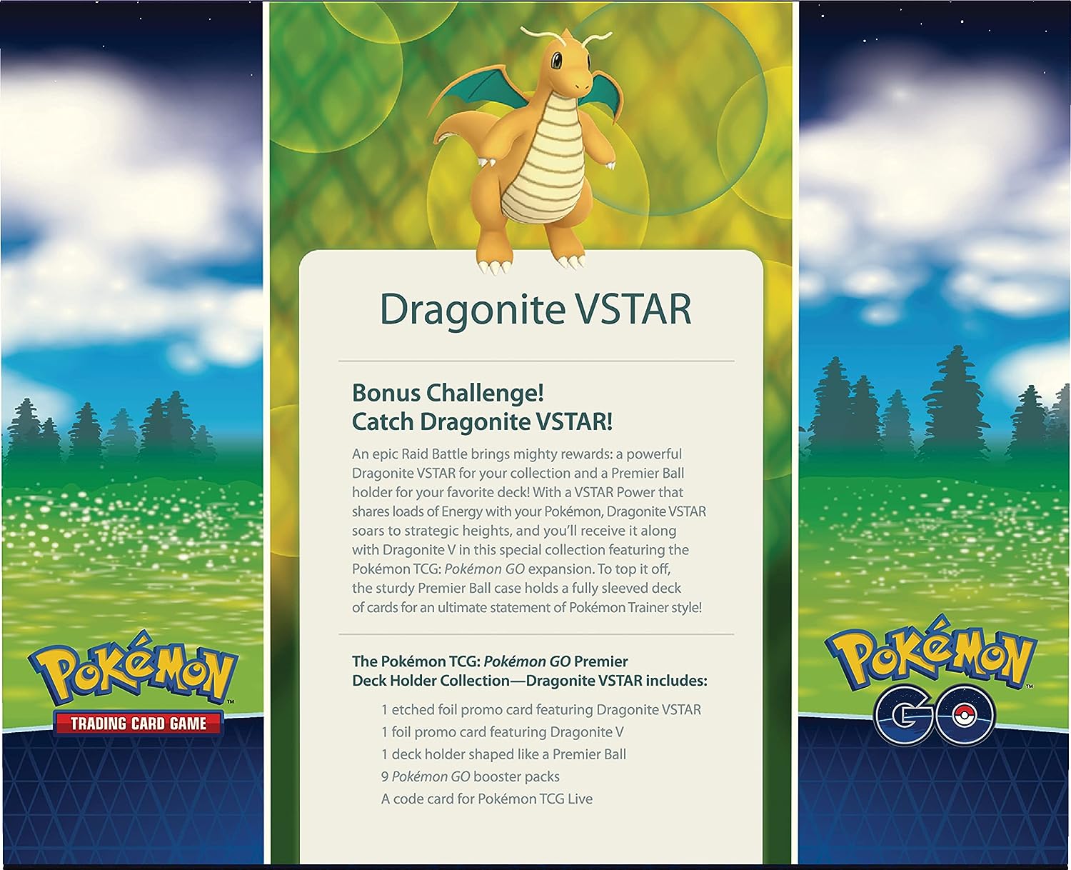 Pokemon TCG GO Dragonite VStar Premier Deck Holder Collection