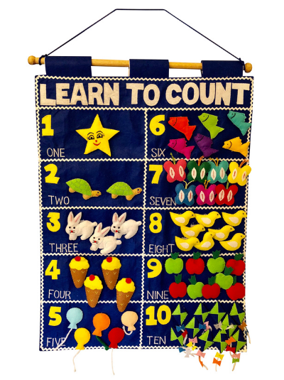 SmartMama Soft Play Fabric Wall Chart: Learn to Count Chart