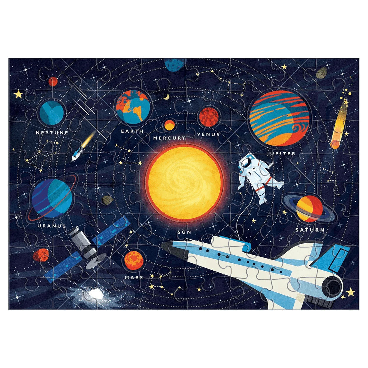 Mudpuppy 70-Piece Puzzle: Solar System