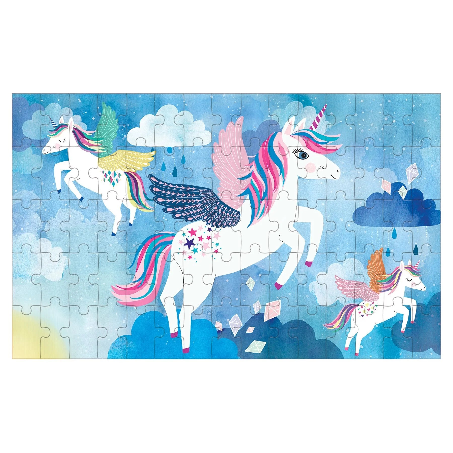 Mudpuppy 75-Piece Lenticular Puzzle: Unicorn Magic
