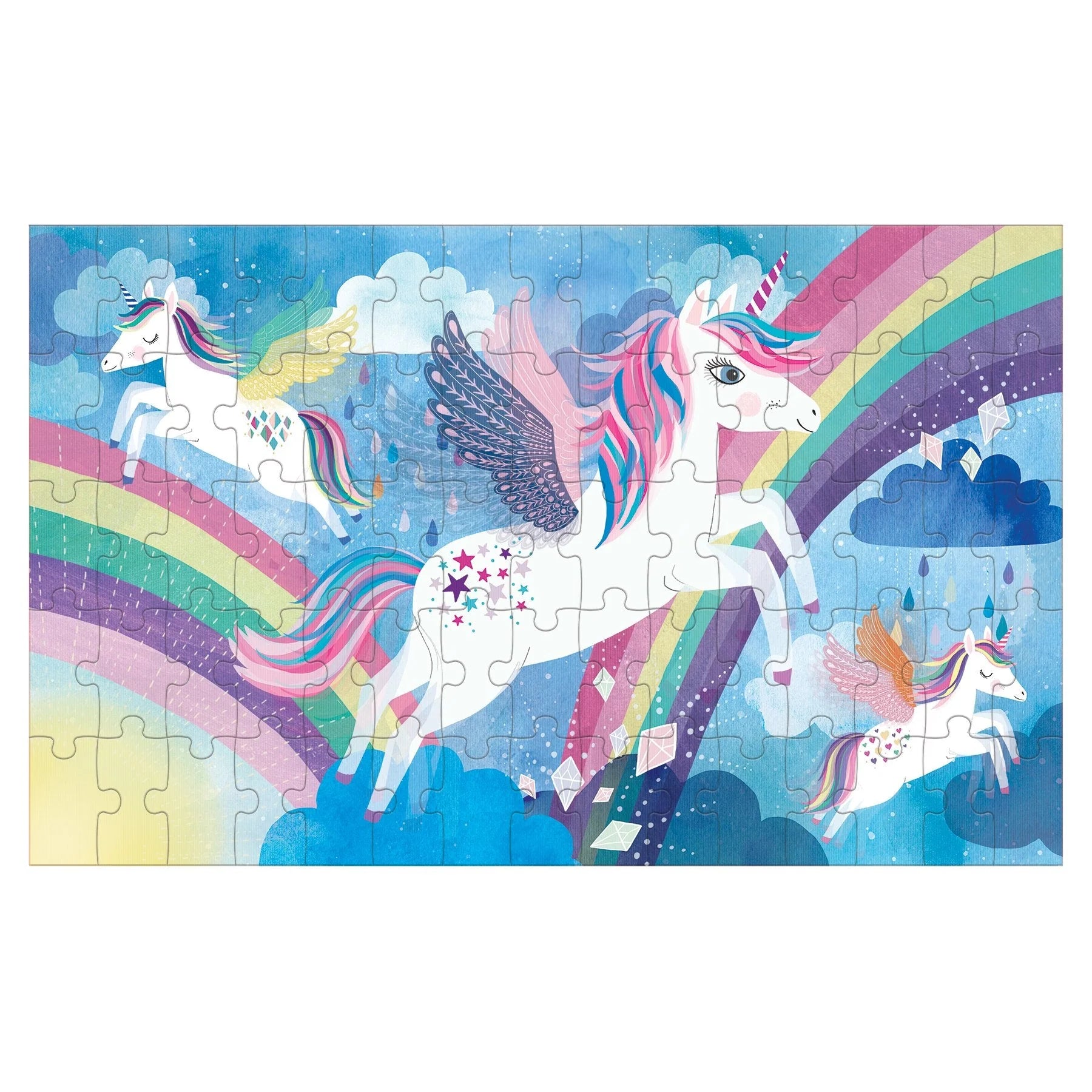Mudpuppy 75-Piece Lenticular Puzzle: Unicorn Magic