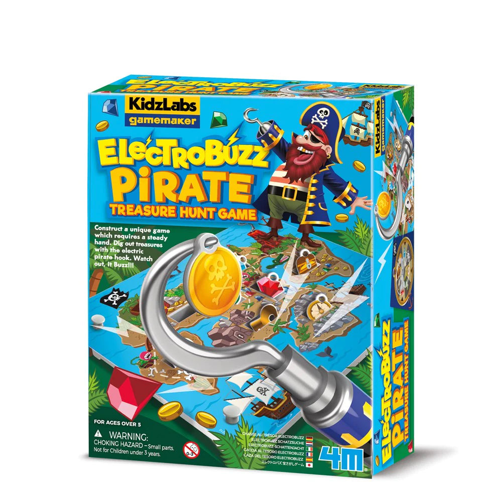4M KidzLabs Gamemaker Series ElectroBuzz Pirate Treasure Hunt Game