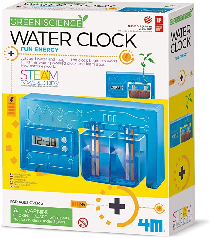 4M Green Science Eco-Engineering Water-Powered Clock