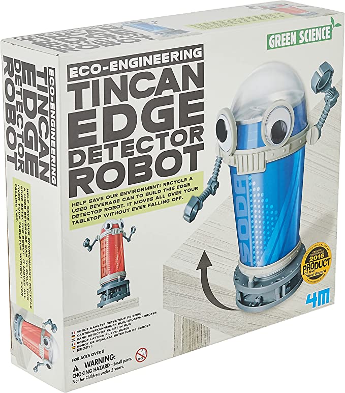 4M Green Science Eco-Engineering Tin Can Edge Detector Robot