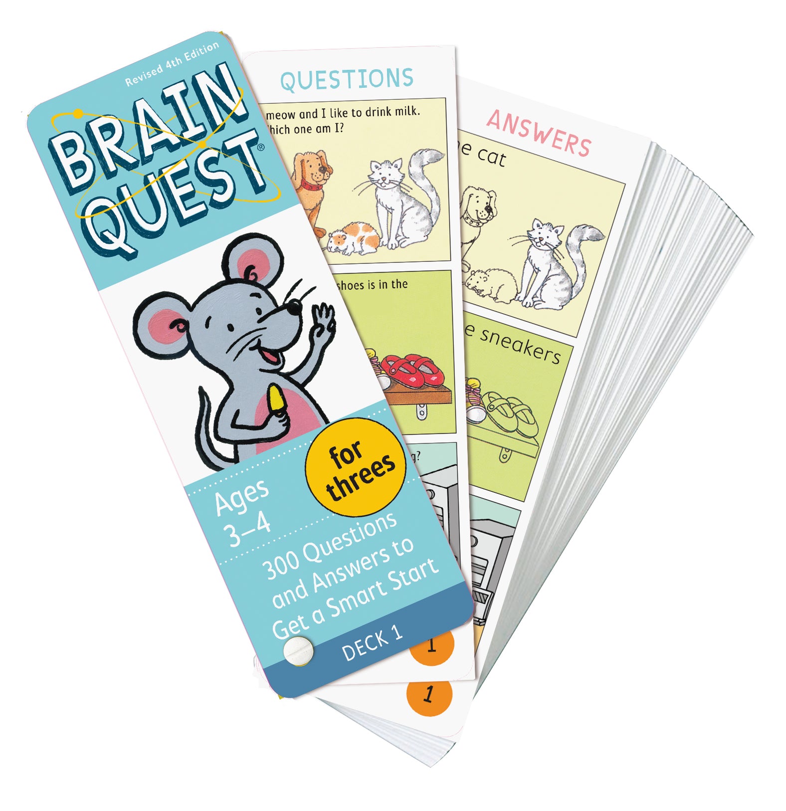 Brain Quest For Threes Ages 3-4