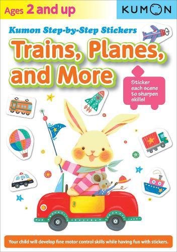 Kumon Step By Step Stickers: Trains