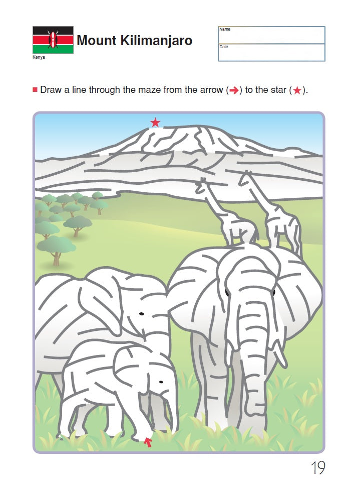 Kumon My Book Of Mazes: Around The World