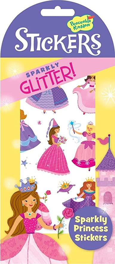 Peaceable Kingdom Glitter Stickers: Sparkly Princess