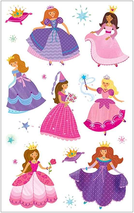Peaceable Kingdom Glitter Stickers: Sparkly Princess