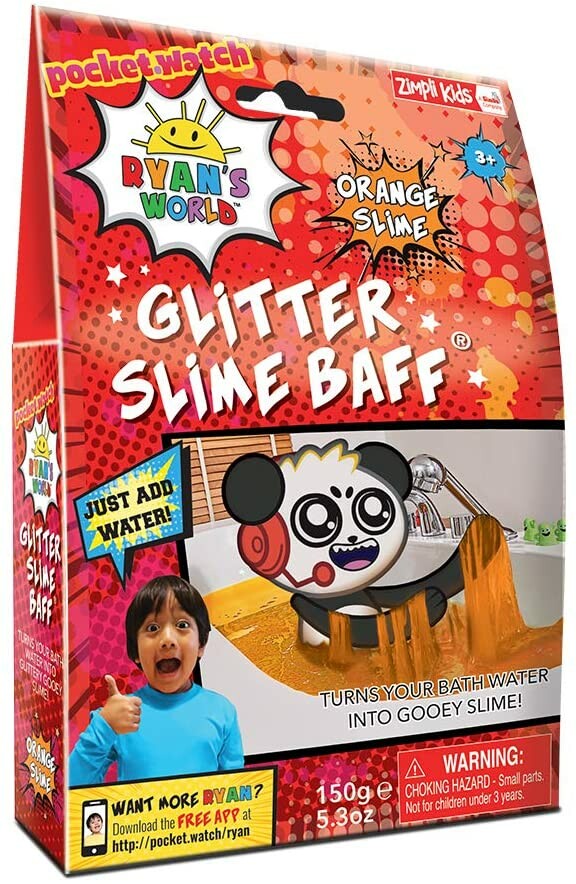 Zimpli Kids Ryans World Slime Baff: Glitter Orange