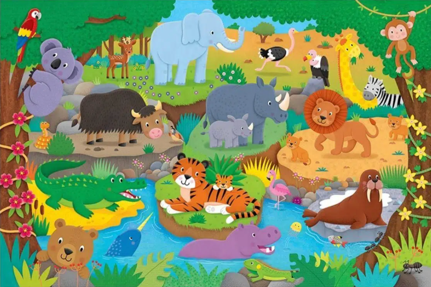 Galt Giant Floor Puzzles: Alphabet Animals