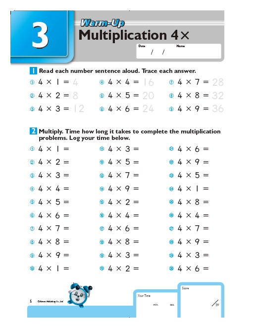Kumon Speed & Accuracy: Multiplication