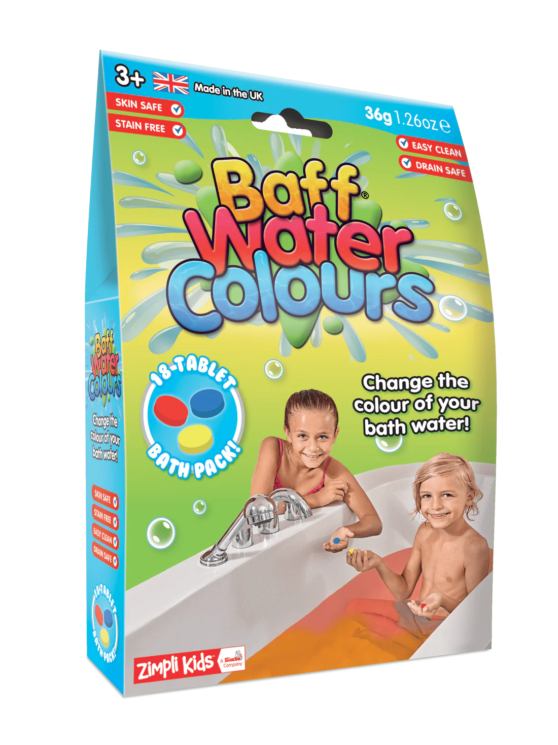 Zimpli Kids Baff Water Colours (18-pack)